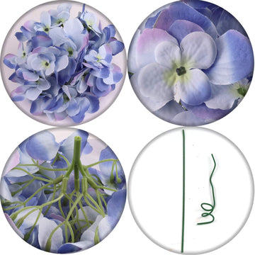 Artificial Hydrangea Pick- 4.5" (10 Pieces) Hydrangea Pick artificialflowersdotcom